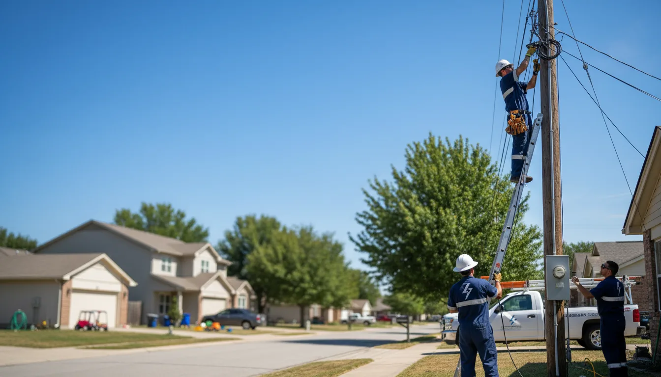 Residential electrician providing installation services in Bondurant, IA